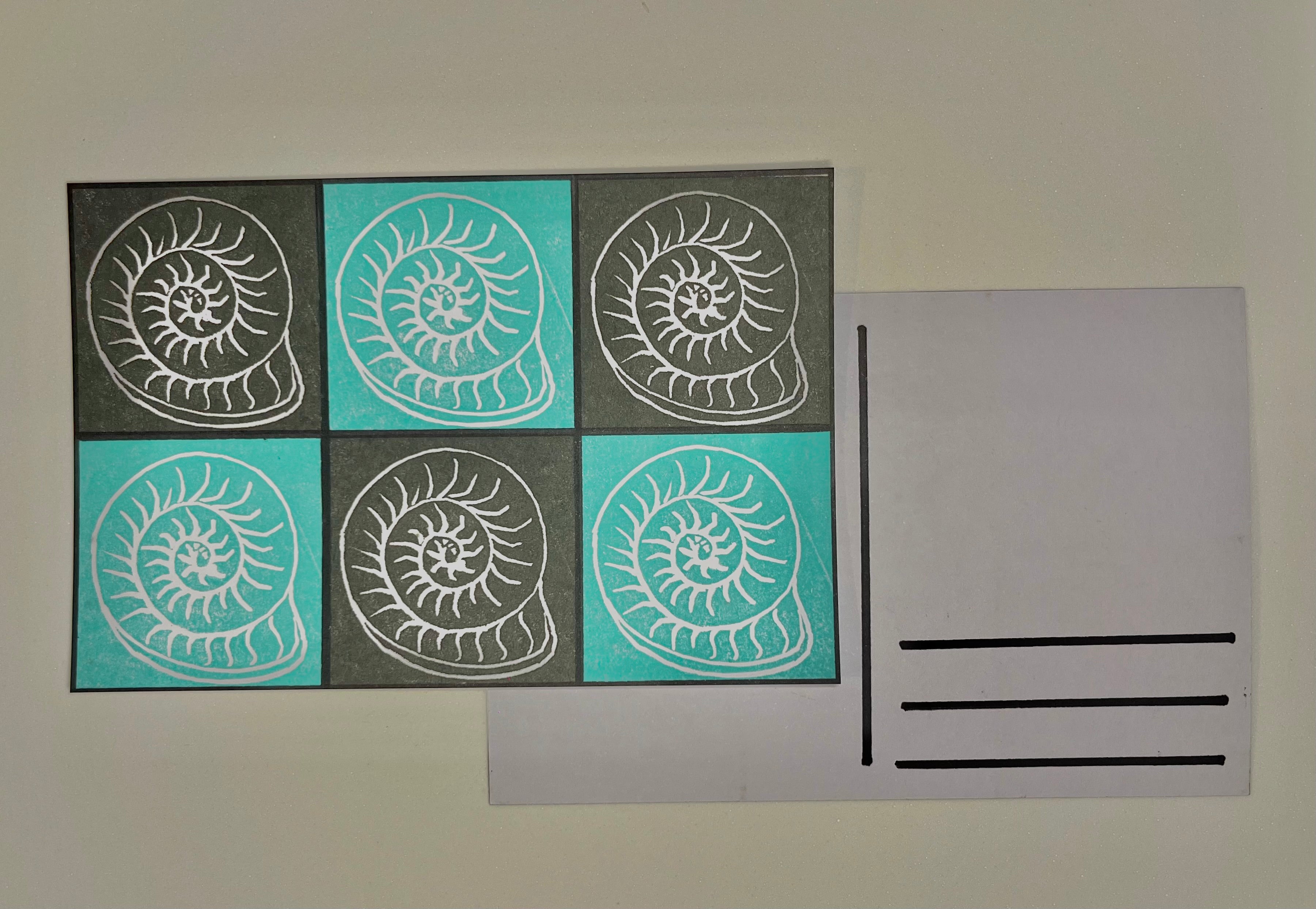 NEON TEETH STAMP POSTCARDS