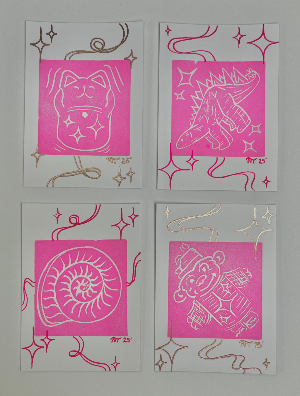 NEON TEETH MYSTERY COLOR POCKET ART CARDS