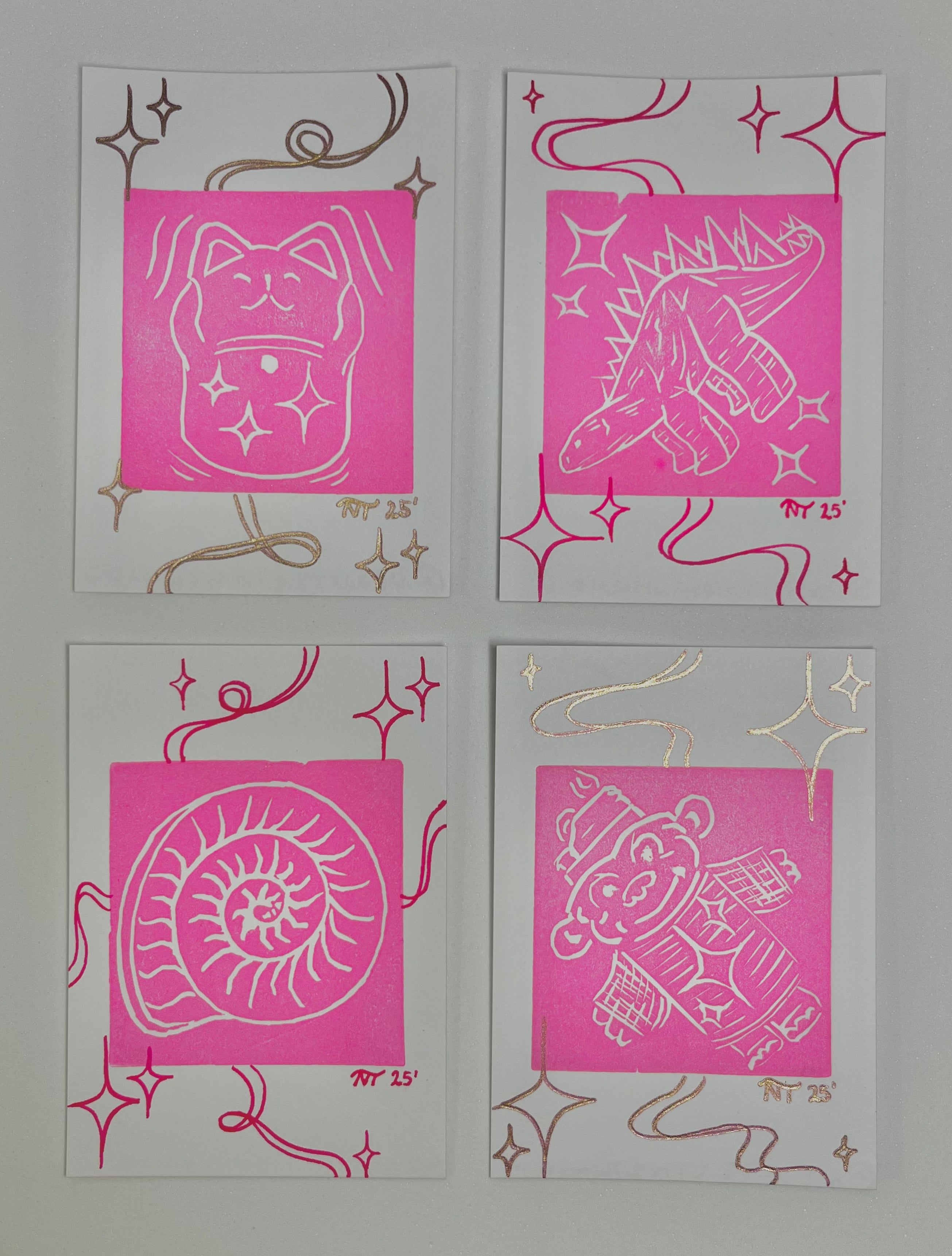 NEON TEETH MYSTERY COLOR POCKET ART CARDS