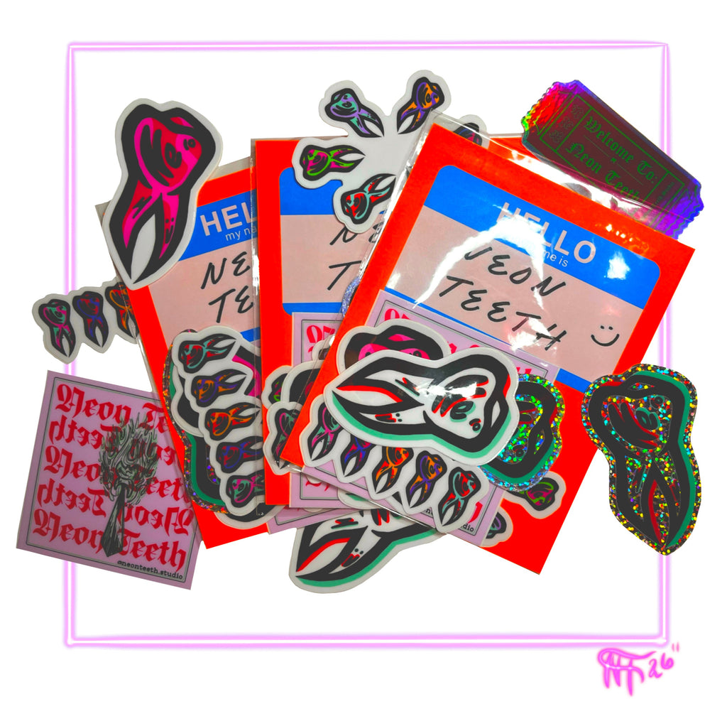 STICKER PACK - TEETH [x6]