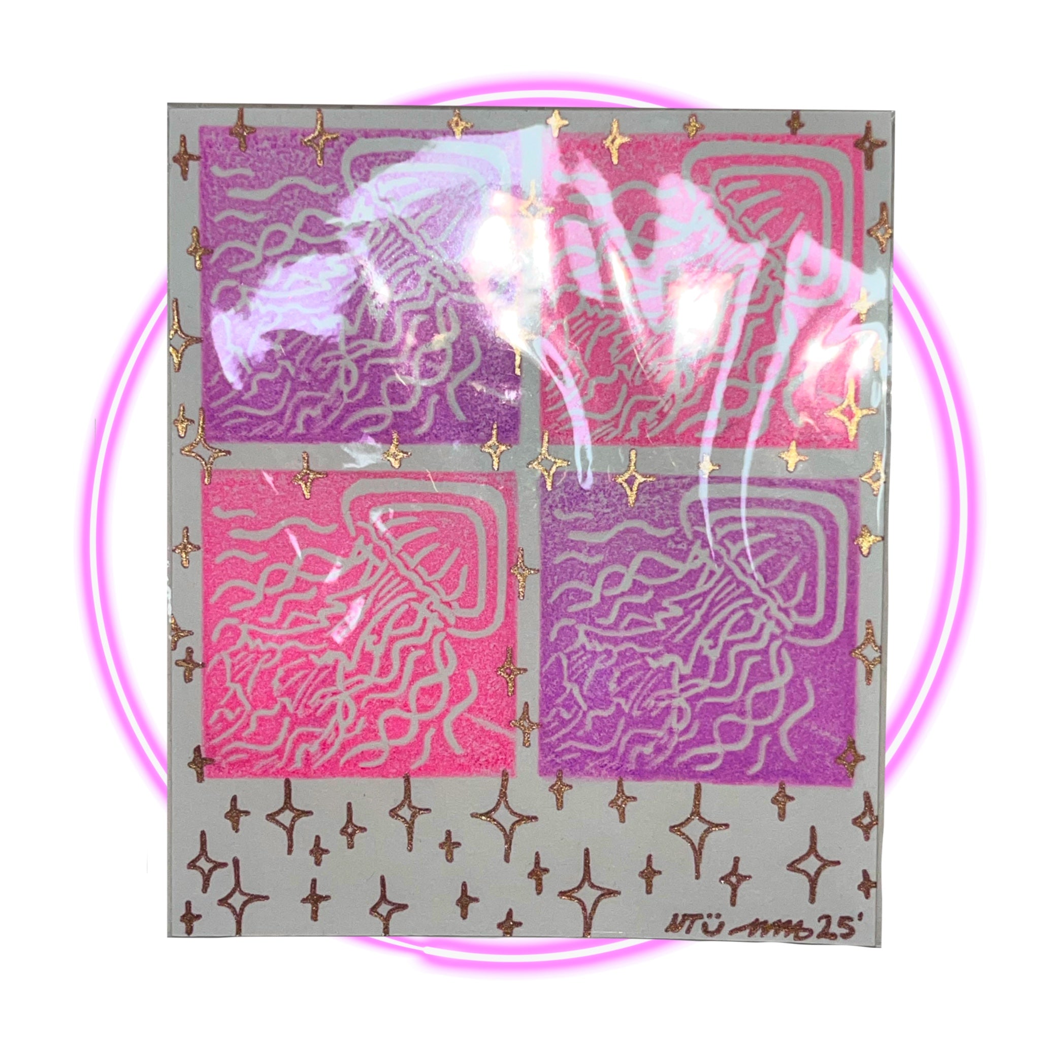 MINI STAMP PRINT {JELLYFISH PINK|PURPLE}