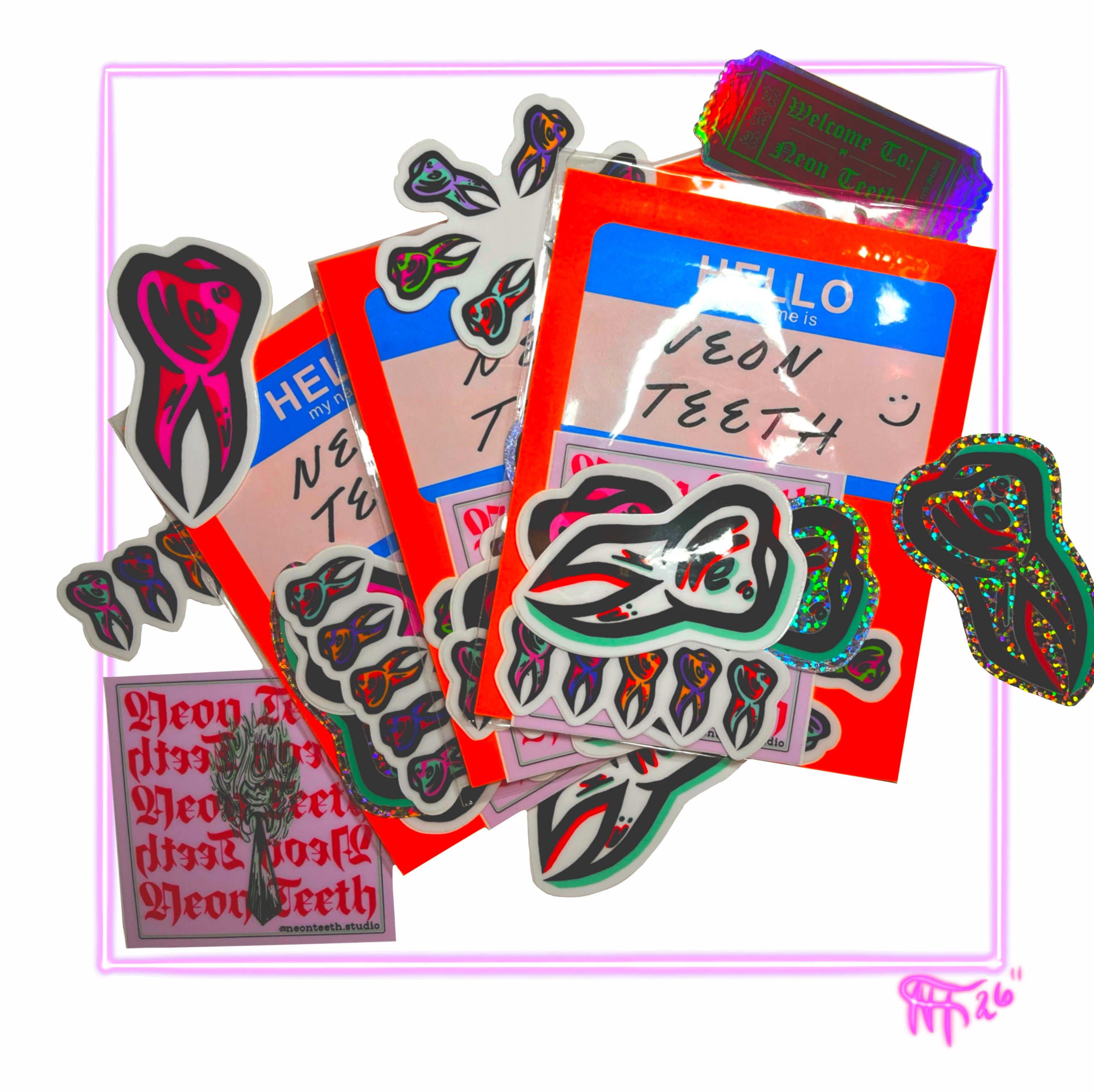 STICKER PACK - TEETH [x6]