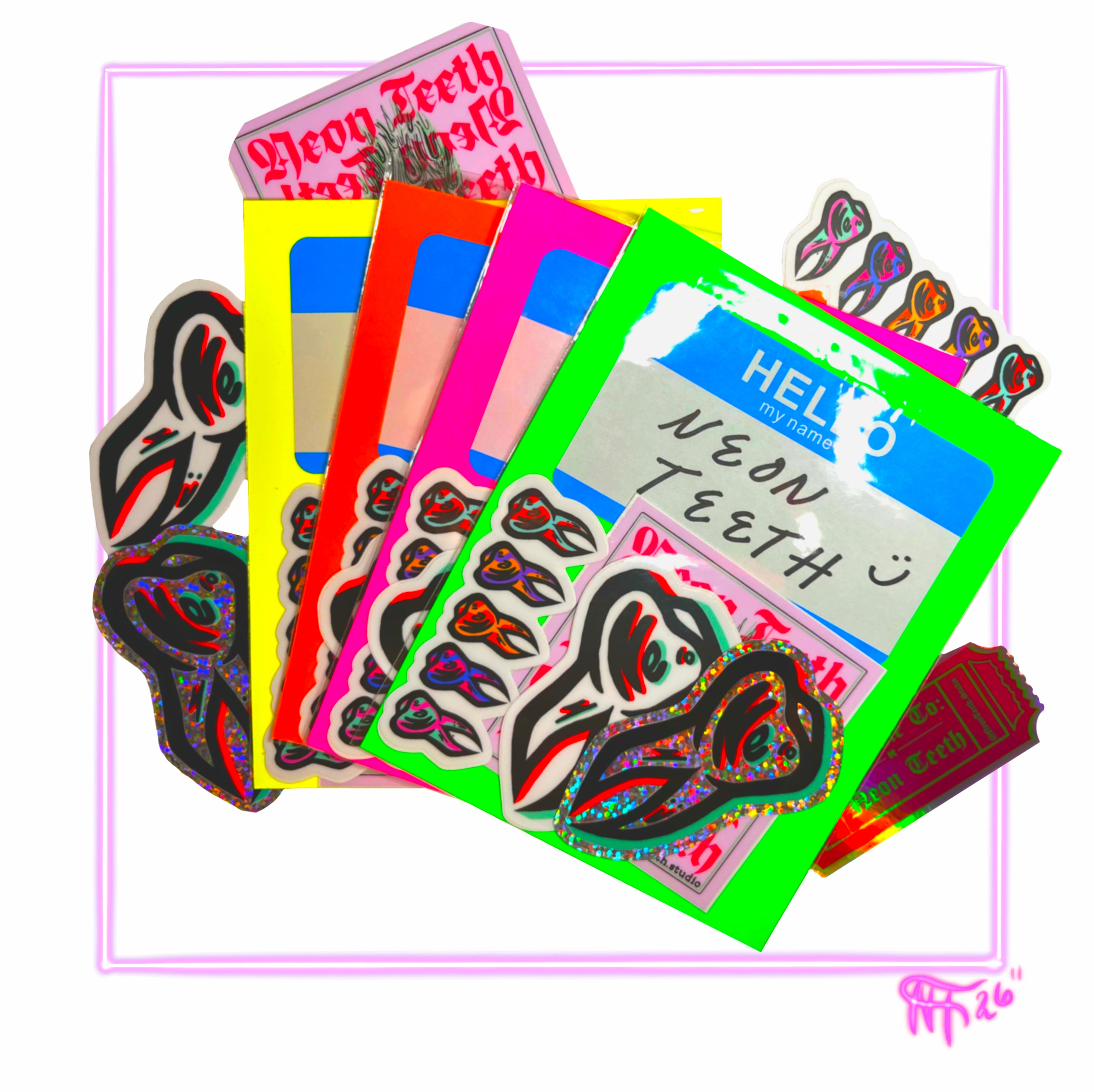 STICKER PACK - TEETH  [x4]