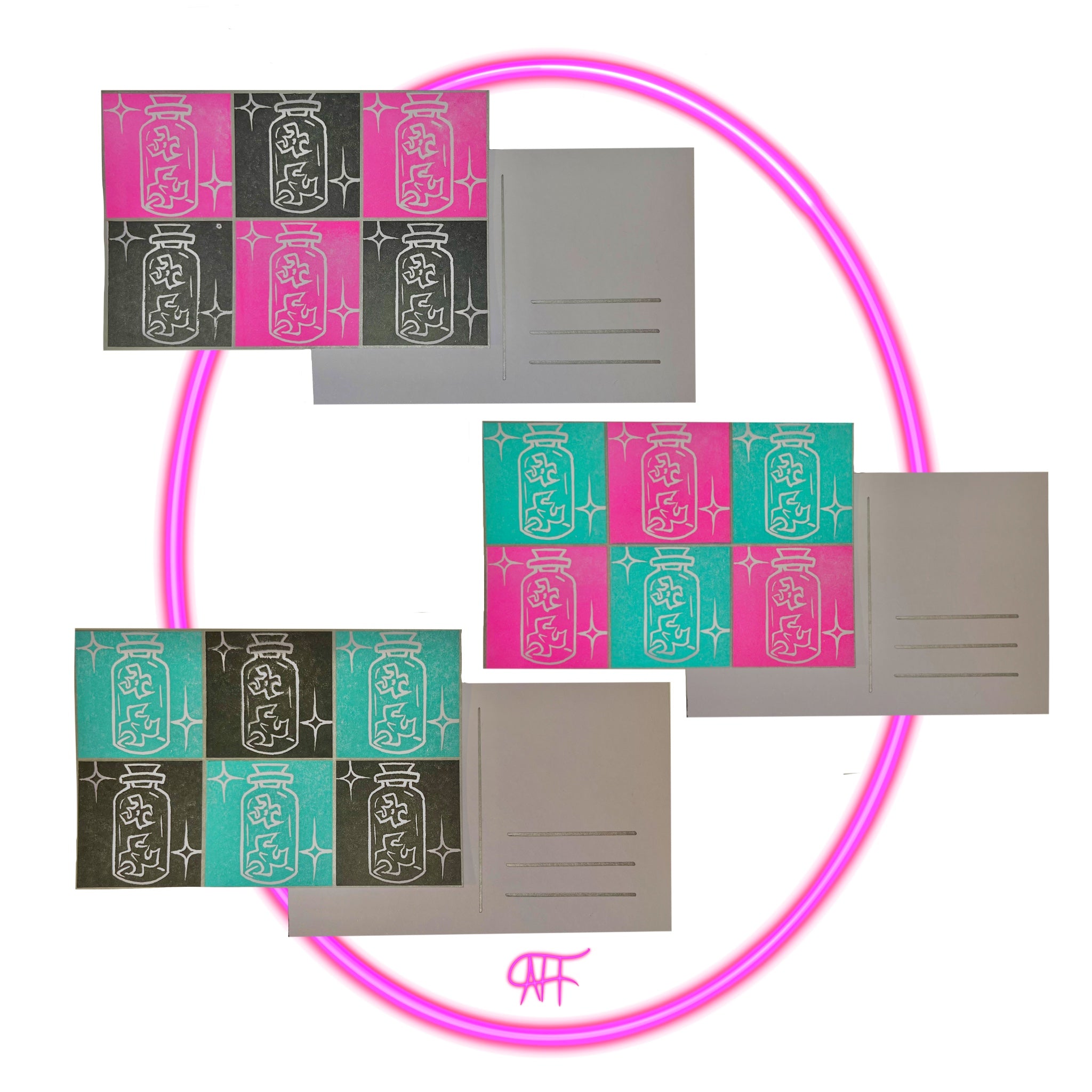 POSTCARD STAMP PRINTS
