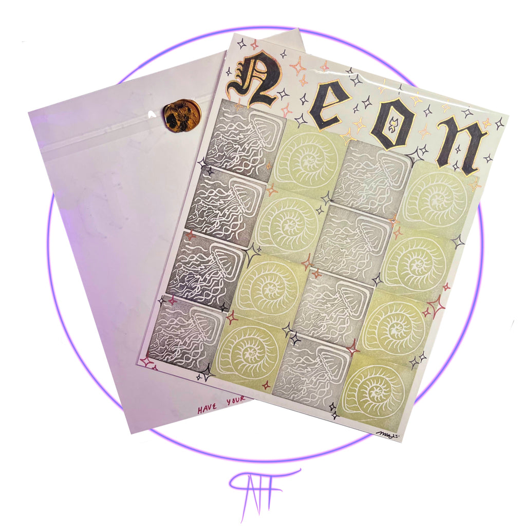 MEDIUM STAMP PRINT {JELLY SHELL BINGO BLACK|GREY}