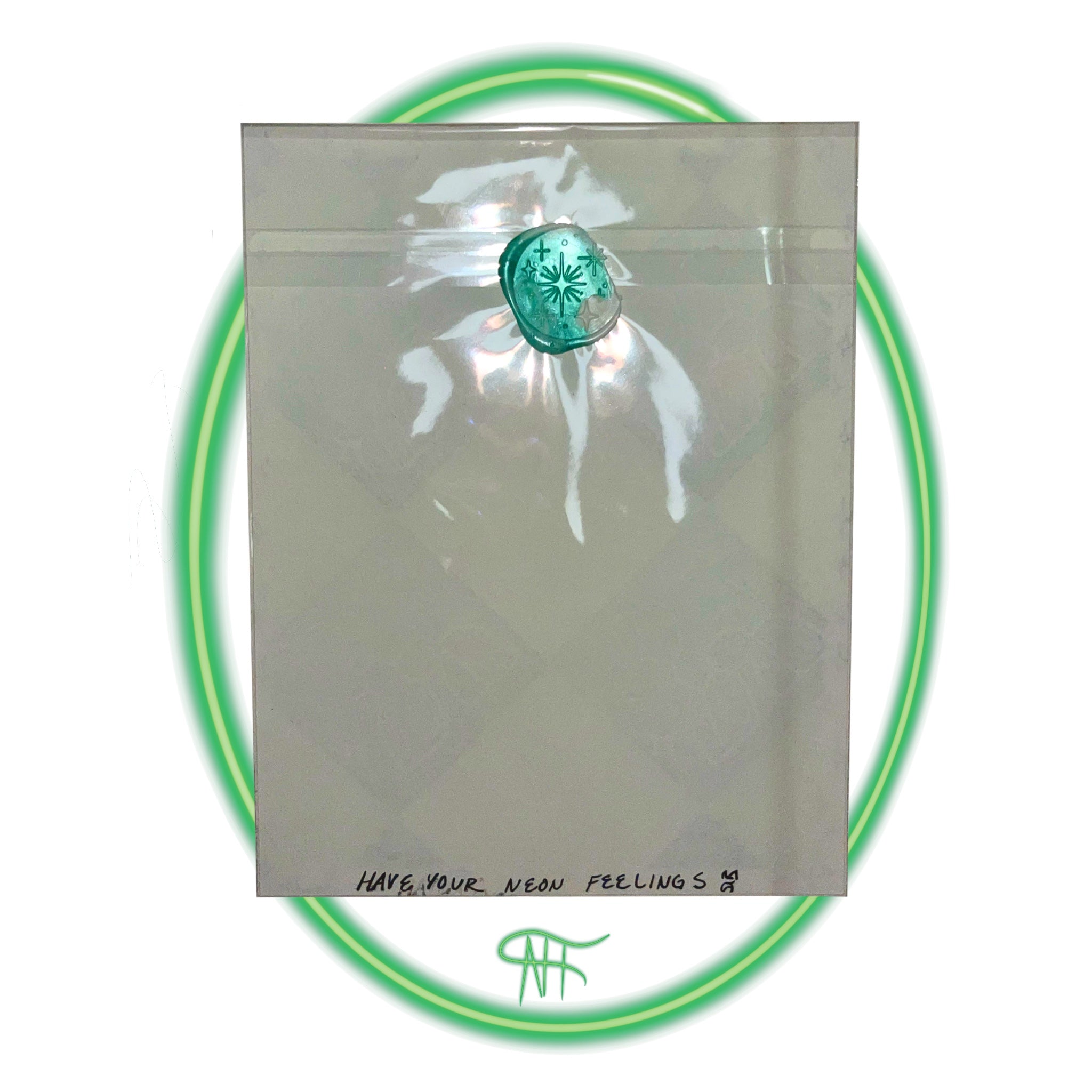 SMALL STAMP PRINT {CHECKERED BALLOON DOG GREEN|GREEN}